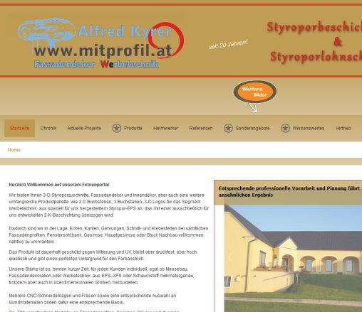 Willkommen bei Mitprofil ? Fassadendekor Werbetechnik Kyrer Styropor schneiden beschichten Mistelbach Niederösterreich Watzinger Bau GMBH Erfahrung Willkommen bei Mitprofil ? Fassadendekor Werbetechnik Kyrer Styropor schneiden beschichten Mistelbach Niederösterreich Watzinger Bau GMBH Öffnungszeit