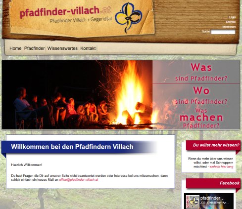 Pfadfinder Villach+Gegendtal   Home  Öffnungszeit