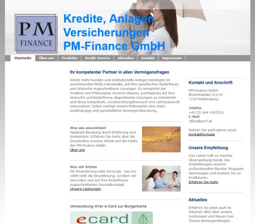 Kredite PM Finance   PM Finance Gmbh PM Finance GmbH Öffnungszeit