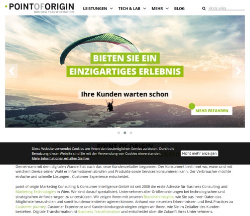 pointoforigin   Marketingberatung pointoforigin Marketing Consulting & Consumer Intelligence GmbH Öffnungszeit