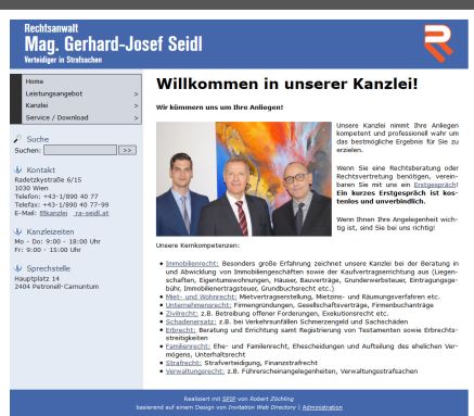 Willkommen | Mag. Gerhard Josef Seidl  Öffnungszeit