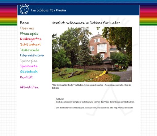 Schlosskindergarten und Regenbogenschule Baden  Öffnungszeit