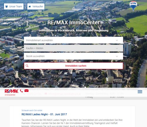 Immobilien in 4840 Vöcklabruck   Haus Wohnung Grundstück   RE/MAX Immocenter Vöcklabruck  Öffnungszeit