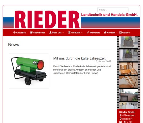 Home | Rieder GmbH RIEDER Landtechnik und Handels GmbH Erfahrung Home | Rieder GmbH RIEDER Landtechnik und Handels GmbH Öffnungszeit