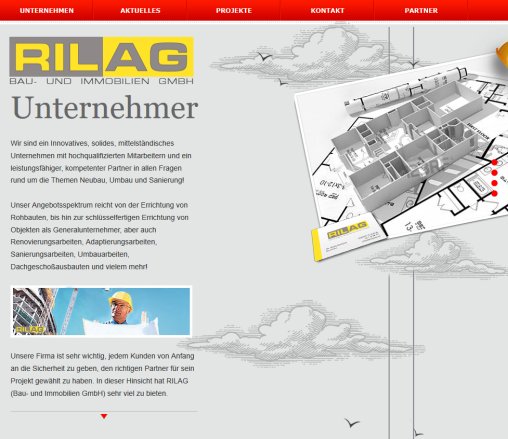 RILAG Bau  und Immobilien GmbH || Fassadengestaltung  Wohnbau  Hochbau  Tiefbau  Ingenieurbau  Öffnungszeit
