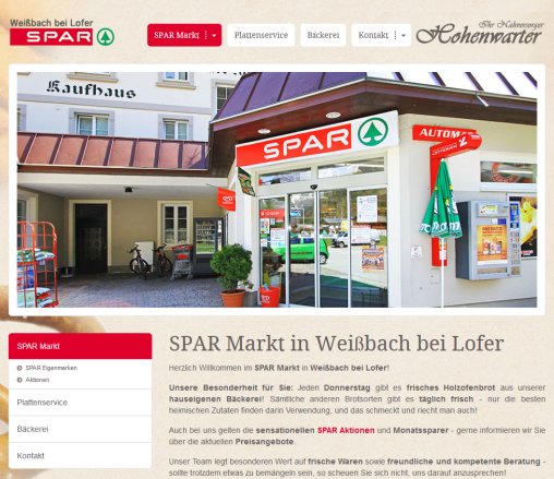 SPAR Markt Erfahrung SPAR Markt Öffnungszeit
