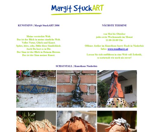 Margit StuckART | Keramik | Gedanken  die Freude bringen  Öffnungszeit