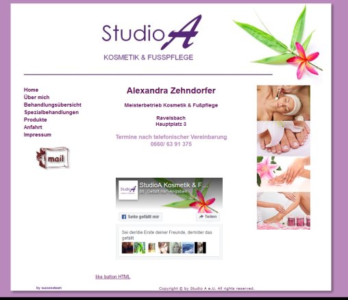 Studio A Kosmetik Fusspflege Maniküre Studio A e.U. Öffnungszeit