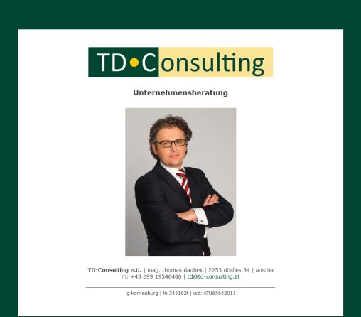 TD Consulting e.U.  Unternehmensberatung  Öffnungszeit
