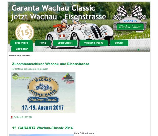 Wachau Classic | Oldtimerfreuden im UNESCO Weltkulturerbe  Öffnungszeit