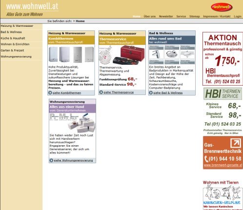 Bad  Küche  Heizung: Alles Gute zum Wohnen von wohnwell. Wien  Öffnungszeit