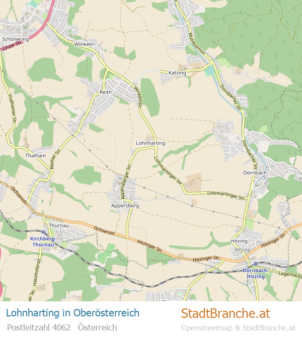 Lohnharting Stadtplan Oberösterreich