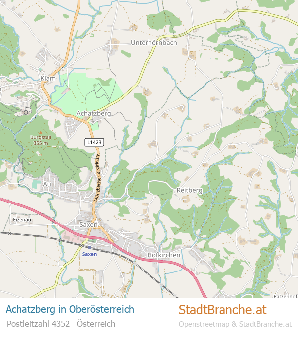 Achatzberg Stadtplan Oberösterreich