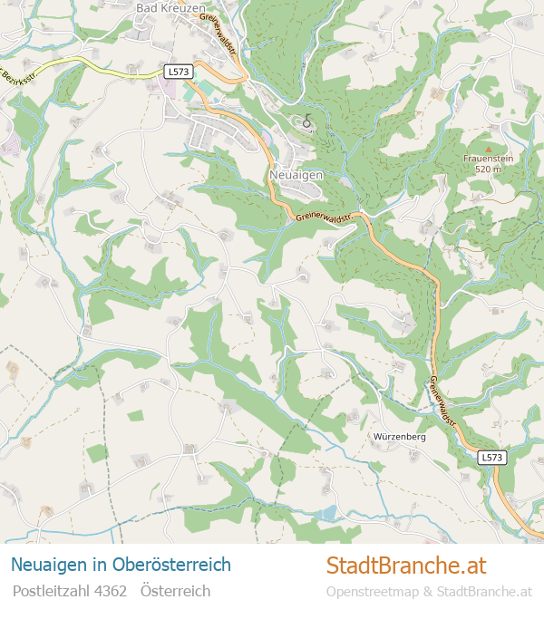 Neuaigen Karte Neuaigen Stadtplan Oberösterreich