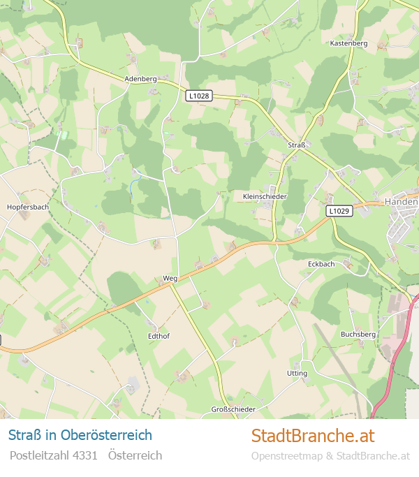 Straß Karte Straß Stadtplan Oberösterreich