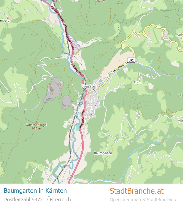 Baumgarten Karte Baumgarten Stadtplan Kärnten