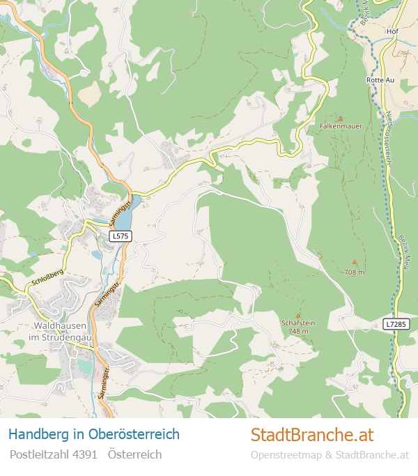 Handberg Karte Handberg Stadtplan Oberösterreich
