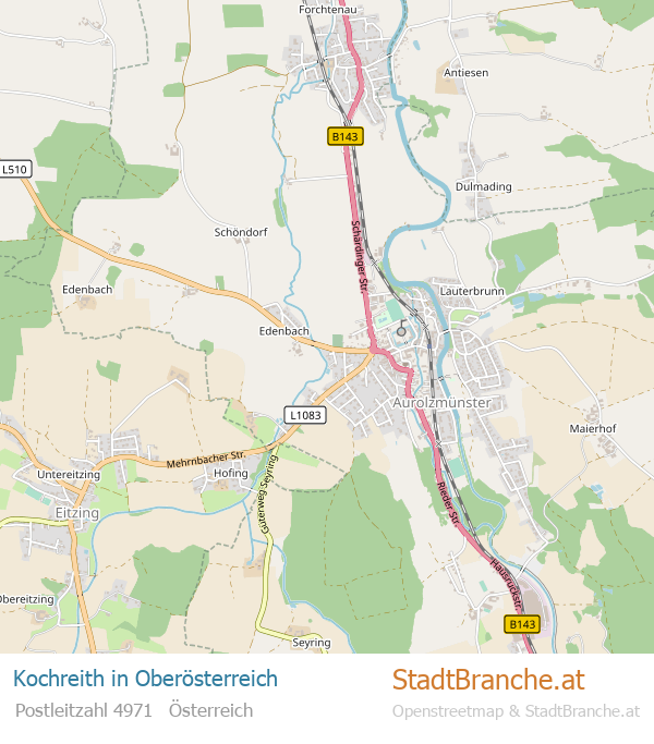 Kochreith Karte Kochreith Stadtplan Oberösterreich