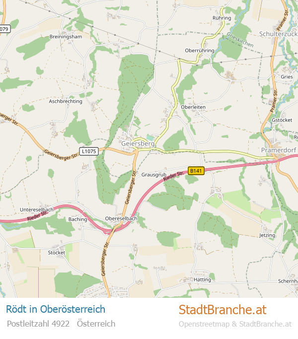 Rödt Karte Rödt Stadtplan Oberösterreich