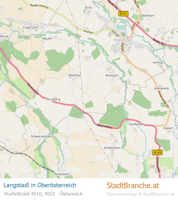 Langstadl Stadtplan Oberösterreich