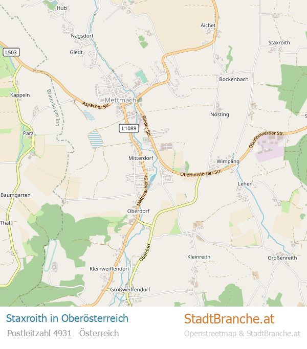 Staxroith Stadtplan Oberösterreich
