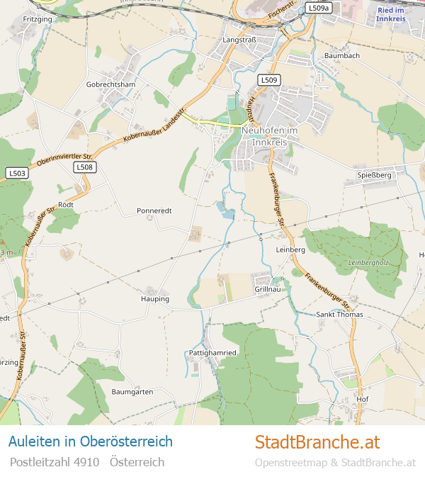 Auleiten Karte Auleiten Stadtplan Oberösterreich
