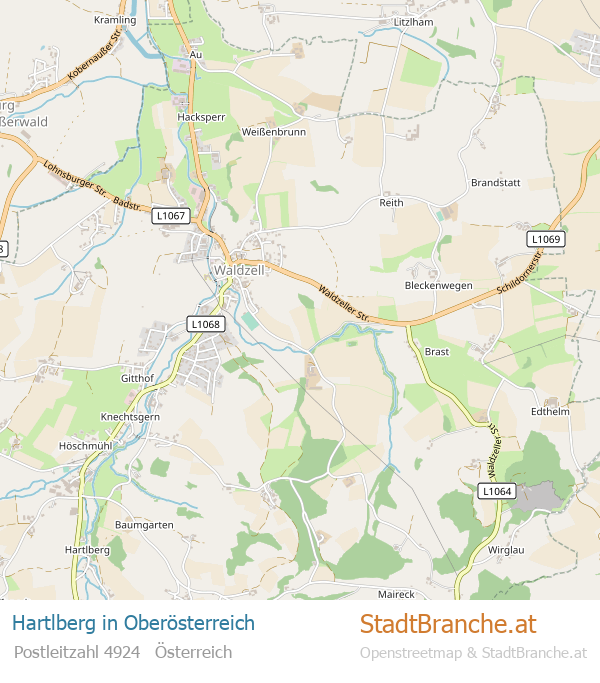 Hartlberg Karte Hartlberg Stadtplan Oberösterreich