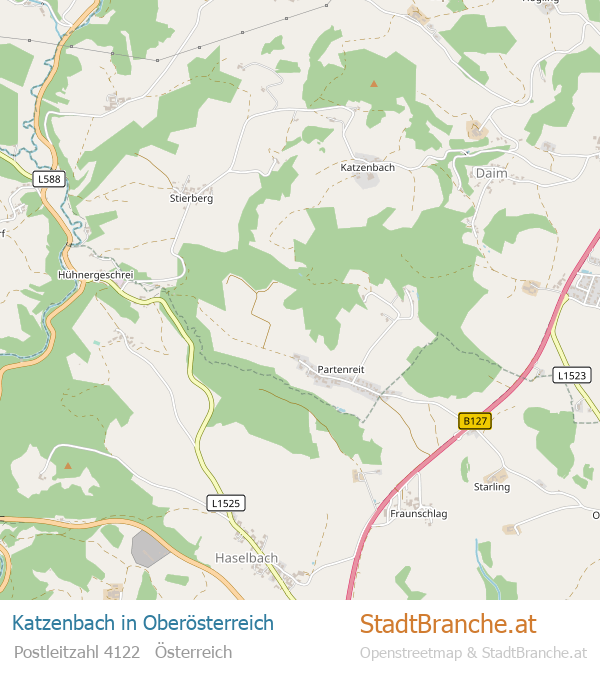 Katzenbach Stadtplan Oberösterreich