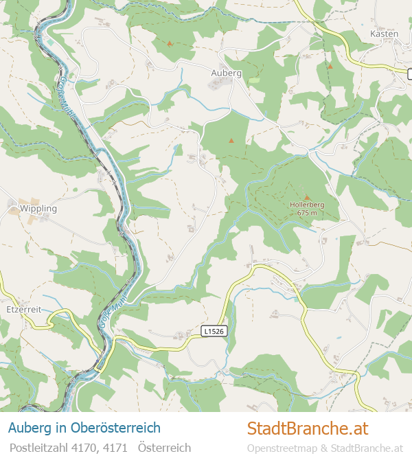 Auberg Karte Auberg Stadtplan Oberösterreich