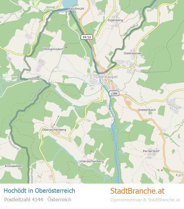 Hochödt Karte Hochödt Stadtplan Oberösterreich