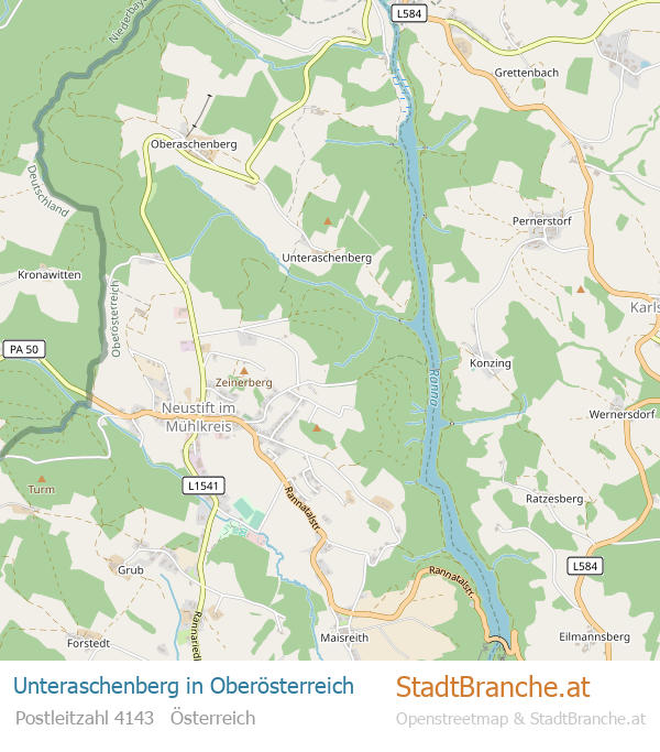 Unteraschenberg Stadtplan Oberösterreich