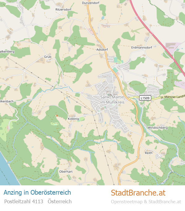 Anzing Stadtplan Oberösterreich