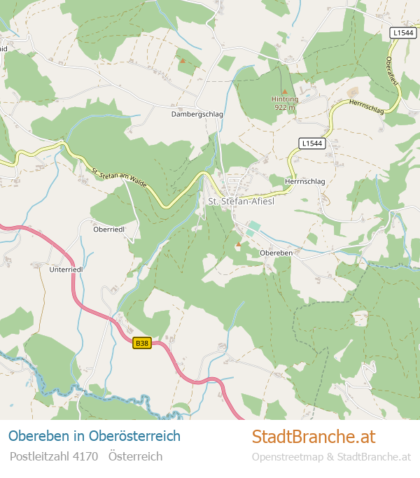 Obereben Karte Obereben Stadtplan Oberösterreich