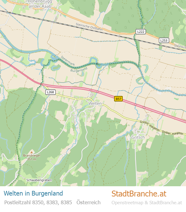 Welten Karte Welten Stadtplan Burgenland