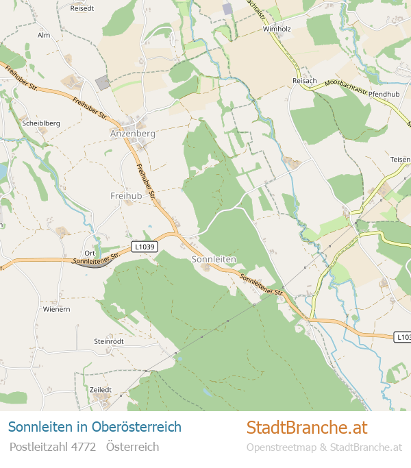 Sonnleiten Karte Sonnleiten Stadtplan Oberösterreich