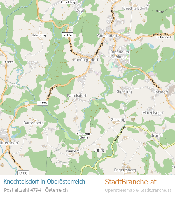 Knechtelsdorf Stadtplan Oberösterreich