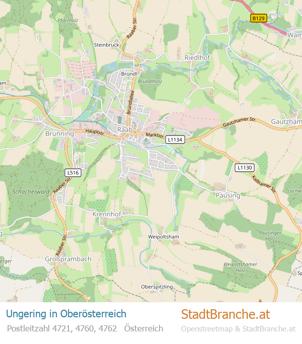 Ungering Stadtplan Oberösterreich
