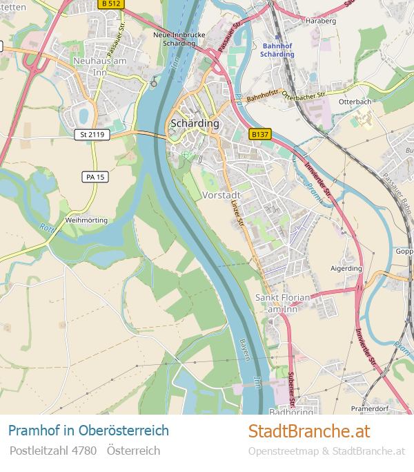 Pramhof Karte Pramhof Stadtplan Oberösterreich