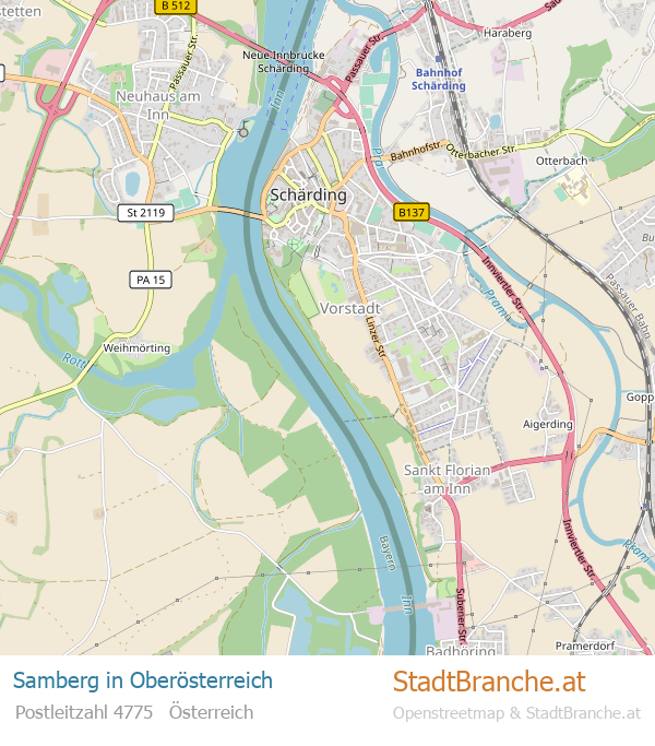 Samberg Stadtplan Oberösterreich