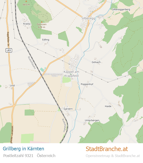 Grillberg Karte Grillberg Stadtplan Kärnten