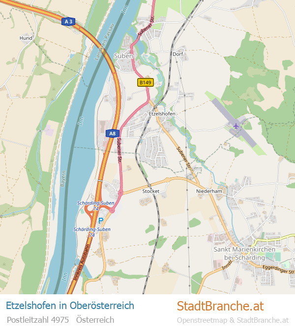 Etzelshofen Karte Etzelshofen Stadtplan Oberösterreich