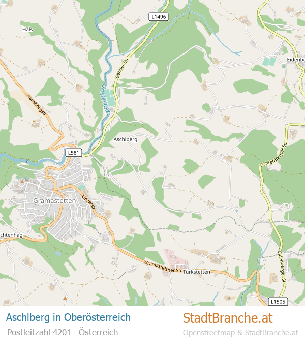 Aschlberg Stadtplan Oberösterreich