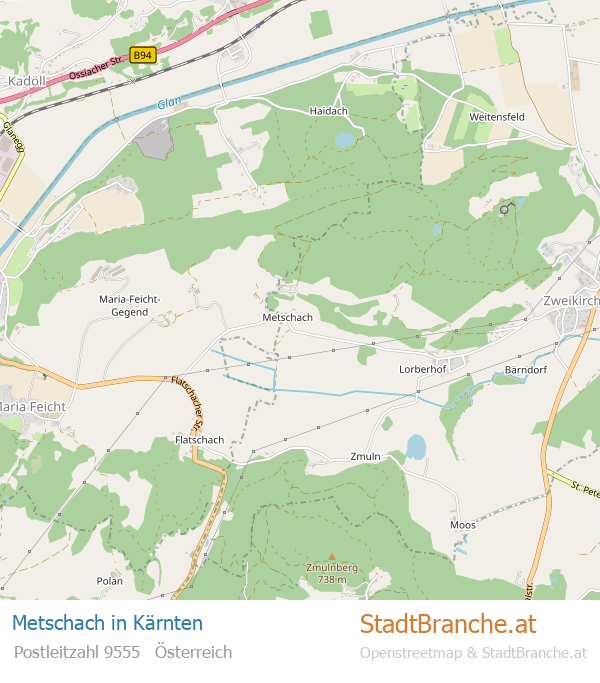 Metschach Stadtplan Kärnten