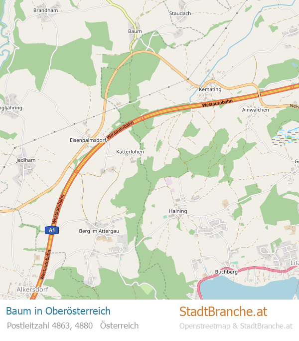 Baum Karte Baum Stadtplan Oberösterreich