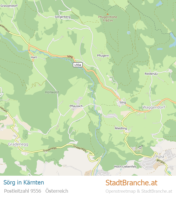 Sörg Karte Sörg Stadtplan Kärnten