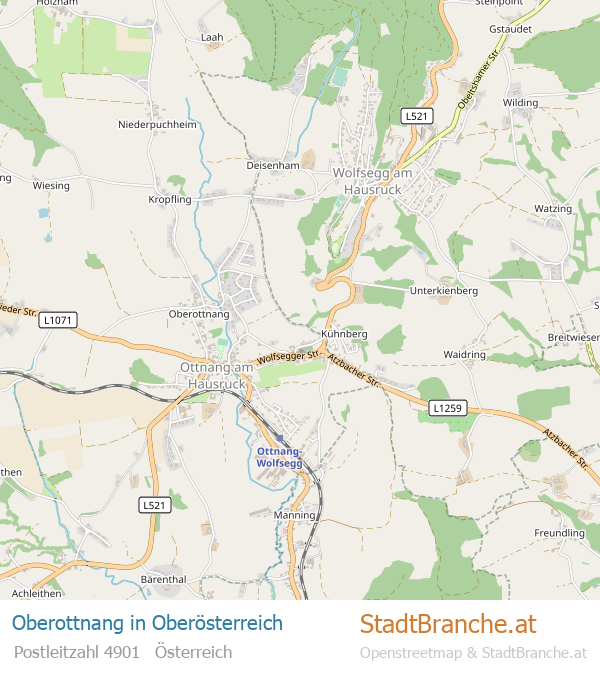 Oberottnang Stadtplan Oberösterreich