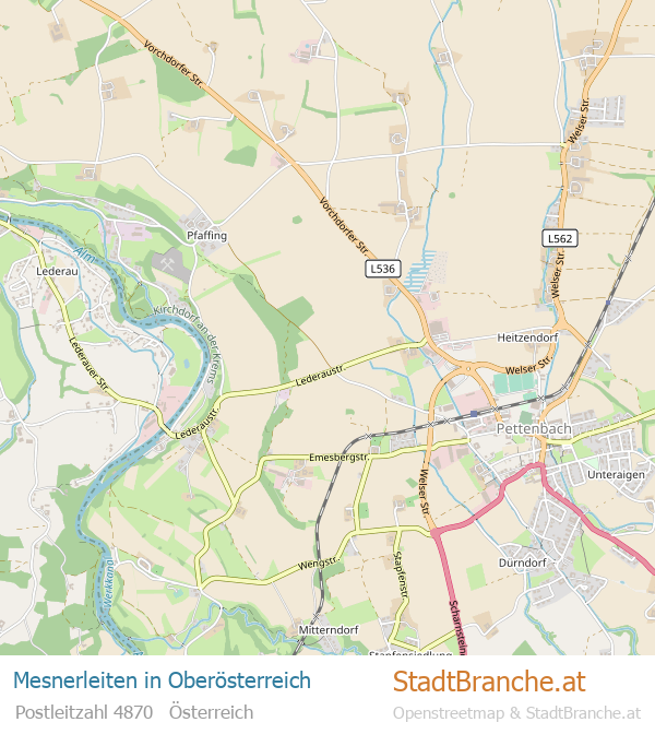 Mesnerleiten Stadtplan Oberösterreich