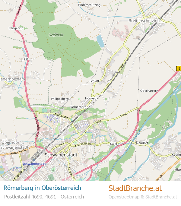 Römerberg Karte Römerberg Stadtplan Oberösterreich