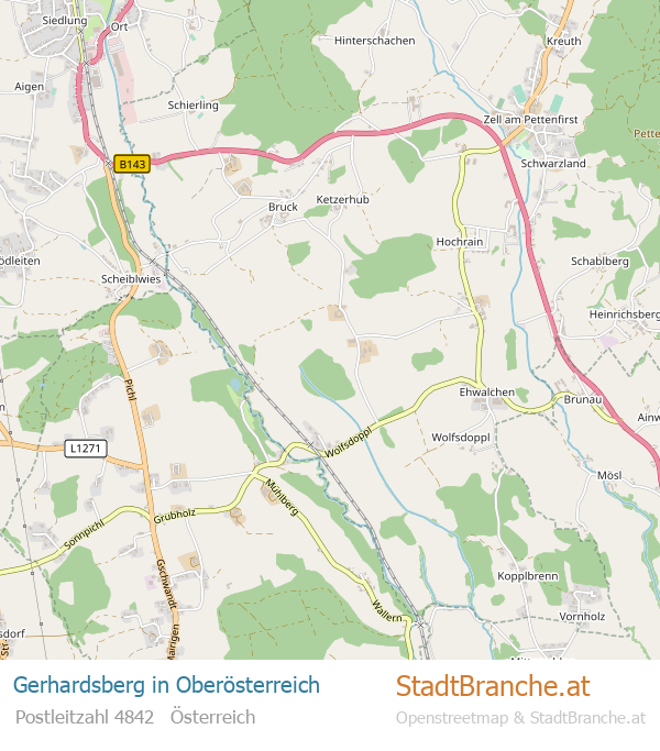 Gerhardsberg Karte Gerhardsberg Stadtplan Oberösterreich