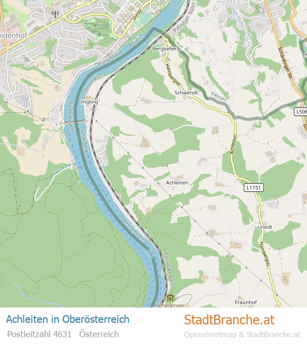 Achleiten Karte Achleiten Stadtplan Oberösterreich
